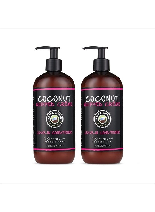 Renpure بلسم كريمة جوز الهند المخفوقة، أساسي، معطر، 16 أونصة سائلة