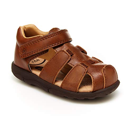 Stride Rite Boy's SRT Archie Sandal, Brown, 8.5 Toddler - Image 1
