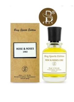 B BRAG Brag Sports Editions Rose & Roses 1982 50ML | Perfume Masterpiece | Timeless Gift for Women | Unveil Unique Floral Scents in this Meticulously Crafted Extrait de Parfum| Perfect for Every Occasion  - Image 1