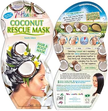 7th Heaven Hair Therapy Bundle with Coconut Manuka Honey and Argan Oil Hair Rescue Masques to Boost Volume Strengthen Damaged Roots and Add Deep Shine - Image 3