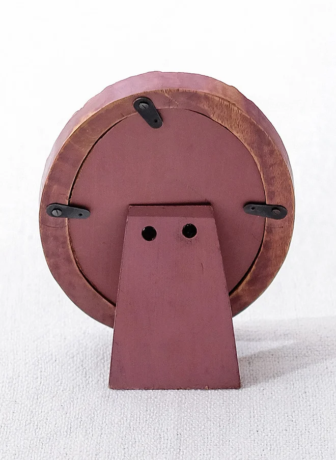 Chumbak  Wooden Oval Photo Frame- 4x6 Rust  | Best Price UAE