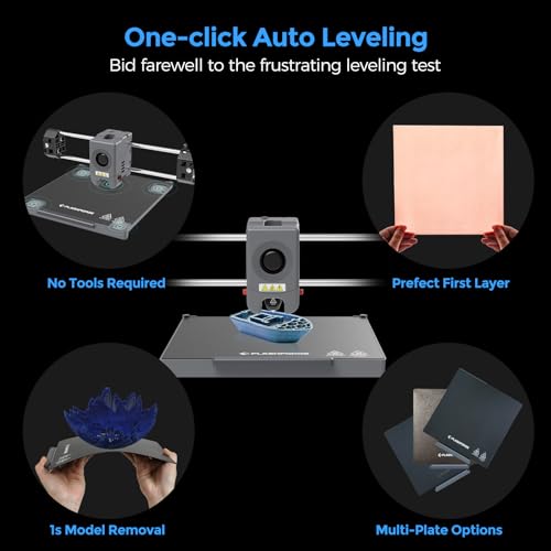 FLASHFORGE Adventurer 5M 3D Printer,600mm/s Max High-Speed FDM 3D Printers with Fully Auto Leveling, 280°C Direct Extruder with Quick Detachable Nozzle, Effective Cooling, Core XY Structure - Image 3