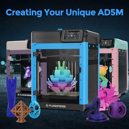 FLASHFORGE Adventurer 5M 3D Printer,600mm/s Max High-Speed FDM 3D Printers with Fully Auto Leveling, 280°C Direct Extruder with Quick Detachable Nozzle, Effective Cooling, Core XY Structure - Image 2