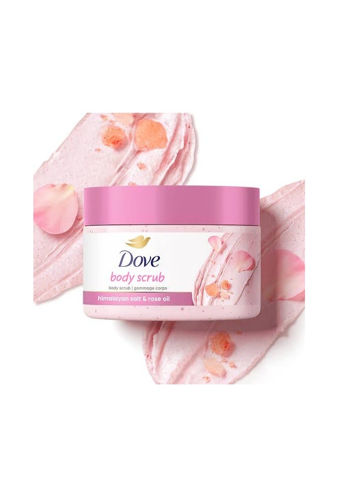 Dove Body scrub with Himalayan salt extract and rose oil 298g - Image 1
