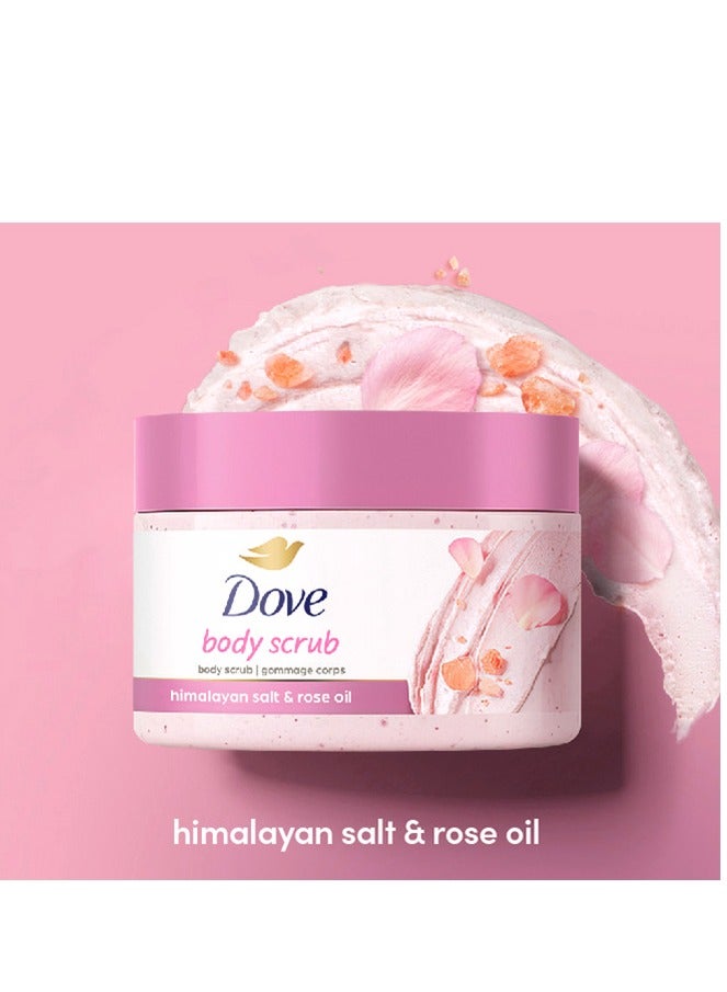 Dove Body scrub with Himalayan salt extract and rose oil 298g - Image 2