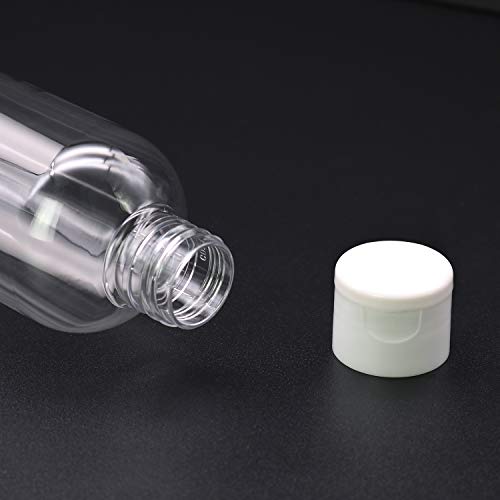 TRENDBOX 8oz/250ml Clear Bottles with Flip Cap Lid BPA-Free Travel Containers For Shampoos,Lotions and Massage Oils - 10 Pack - Image 4