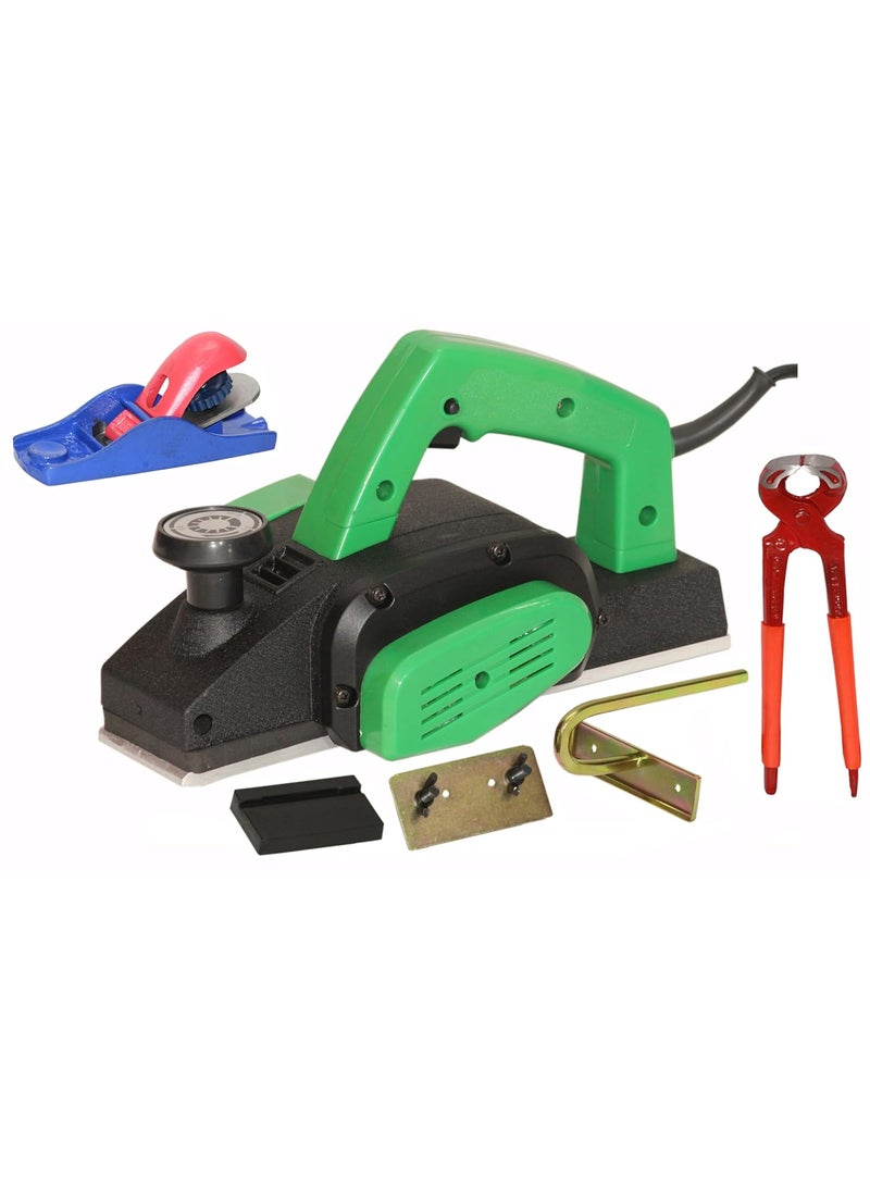 Digital Craft Digital Craft Wood Planer 1400W Machine of Carpentry HighPower MultiFunction Electric Planer Professional Woodworking Machine Electric Planer Machine 82MM5Inch Hand Planer8Inch Pincer Plier 