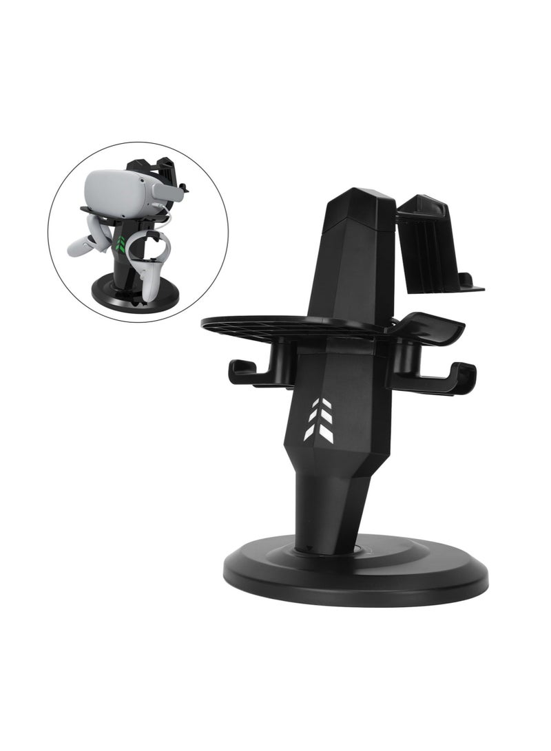 VR Stand, VR Headset Charging Dock Display Stand, Touch Controllers Accessories for Oculus Quest, Quest 2,Rift, Rift S, Valve Index, Black - Image 1