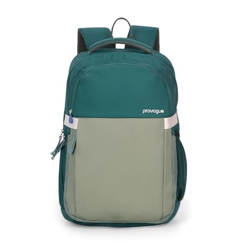 Provogue Urban Laptop Backpack 30L with 3 large compartments and Rain Cover | Backpack Bag for Man, Laptop Bag 15.6 Inch, Travel & Office Backpack for Men and Women with Laptop Compartment | Green - Image 1