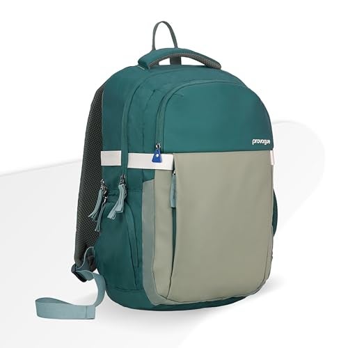 Provogue Urban Laptop Backpack 30L with 3 large compartments and Rain Cover | Backpack Bag for Man, Laptop Bag 15.6 Inch, Travel & Office Backpack for Men and Women with Laptop Compartment | Green - Image 2