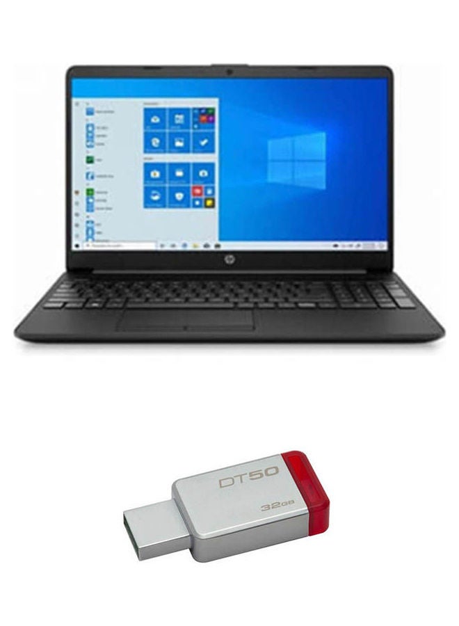 HP 250 G8 Notebook 15.6-Inch FHD Intel Core i3 1005G1 4GB RAM/1TB HHD Intel UHD Graphics DOS With USB3 Flash Dt50 32GB English/Arabic Black - Image 1