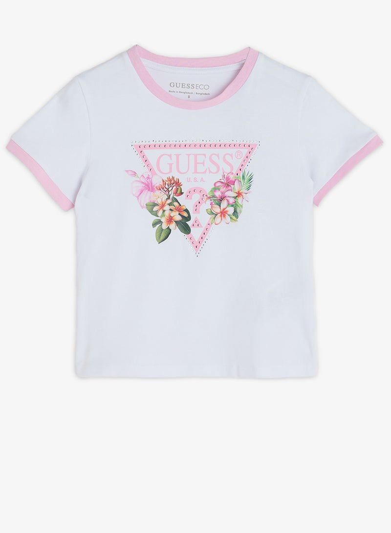 GUESS Youth Graphic Crew Neck T-Shirt - Image 1