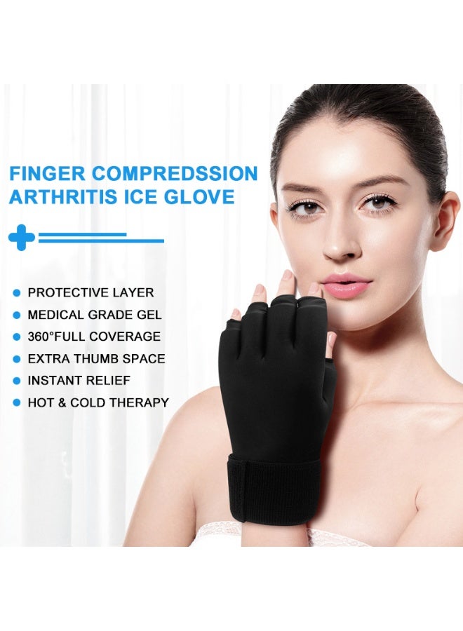 General Ice gloves, gel protective gear, cold compress, wrist guards, sports shock absorption, wrist, palm, finger gloves  - Image 2
