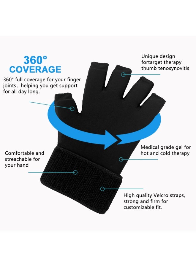 General Ice gloves, gel protective gear, cold compress, wrist guards, sports shock absorption, wrist, palm, finger gloves  - Image 5