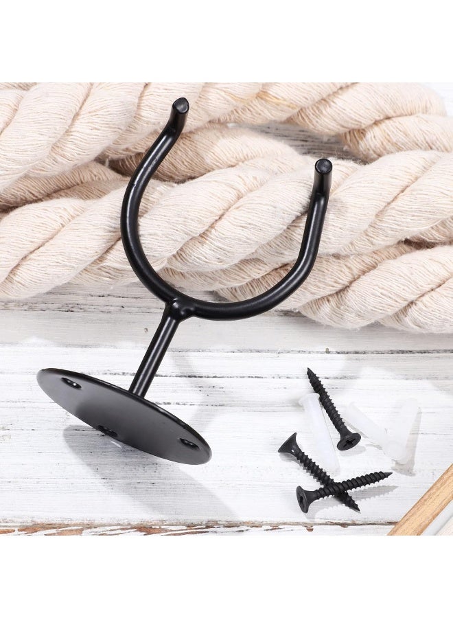 BESPORTBLE 6pcs Baseball Holder Baseball Bat Metal Baseball Softball Bat Hanger Racks Caddy Wall Mount Display Stand for Man Cave Decor Sports Memorabilia Ball Storage Rack - Image 5