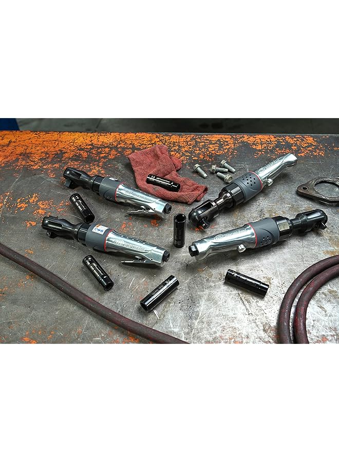 erorex Air Ratchet Wrench 1077Xpa 1 2 Inch Ratchet Half Inch Drive Ratchet Heavy Duty Air Powered Tool With 81 Nm Of Maximum Torque And 170 Rpm Free Speed - Image 3