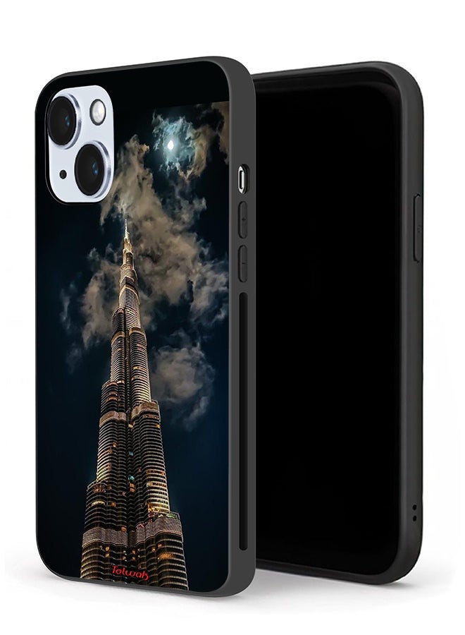 Tolwak Apple iPhone 14 Plus Protective Case Burj Khalifa In Night - Image 1