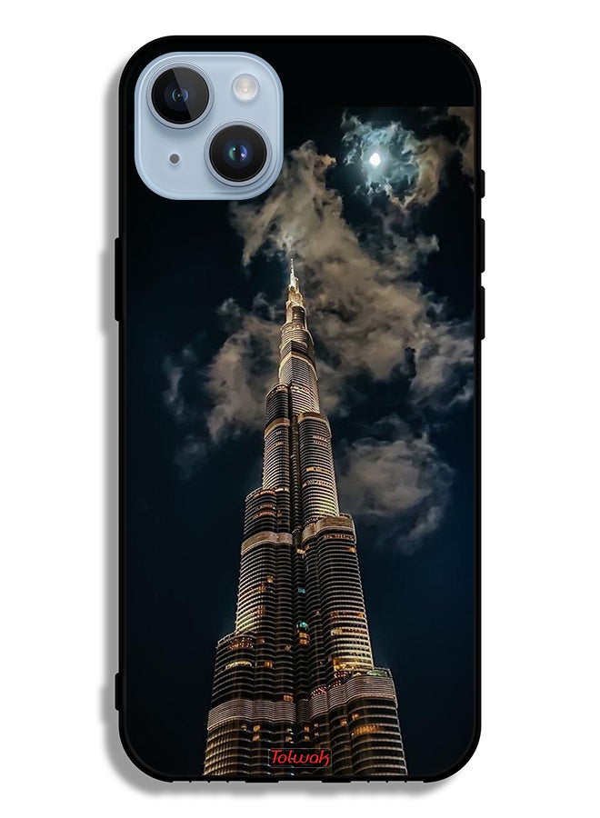 Tolwak Apple iPhone 14 Plus Protective Case Burj Khalifa In Night - Image 2