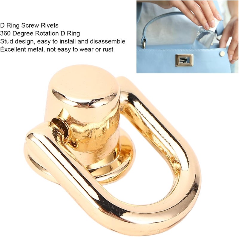 Priority based order prep Pilipane D Ring Rivets Metal Screw Stud Rivets 360 Degree Rotating Rivets for DIY Leather Collar Belt Handbag Purse Zinc Alloy Iron 16x12mm 20PCS (Gold) Proper storage environment Diverse operating method fit Wide daily application Low maintenance General purpose premium build Practical experience crafted Strong durable raw material Salt resistant coating Market mainstream color picks Longevity upgraded craftsmanship Global assorted color picks Fine detail Month-round consistent deliver Pop-area nearby warehouse Local market compliant trusted quality Trendy natural assorted colors Integrated local logistics Ventilated design Precision processed material All budget friendly options Gulf market trial optimized design Neat shape Dust tight seal Individual & group usable - Image 4