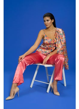 for you in&out 6-Piece Tiger Pattern Pomegranate Flower Pajama Set S27479  - Image 3