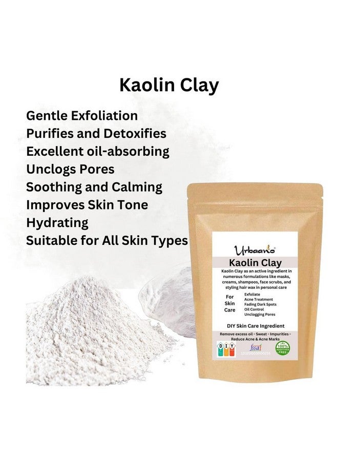 Urbaano herbal Niacinamide & Ascorbic Acid With Multani Mitti & Kaolin Clay Making Diy Skincare Renewal Fusion Pack For Glowing Bright Skin(Fpack1) - Image 4