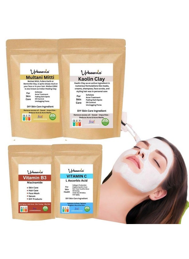 Niacinamide & Ascorbic Acid With Multani Mitti & Kaolin Clay Making Diy Skincare Renewal Fusion Pack For Glowing Bright Skin(Fpack1) - pzsku/Z931D0C5F48514F401E32Z/45/_/1735817053/6d151669-4d71-4835-842d-34dc305435ec