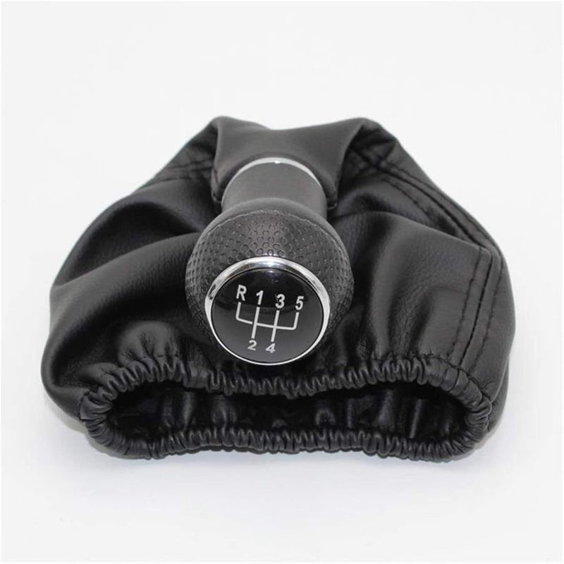 DEMULAX 5 Speed Gear Shift Knob with Leather Boot for VW Lupo - Image 1