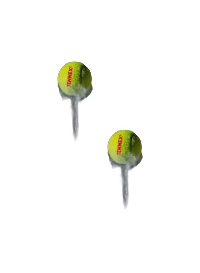 Tennex Yellow Hard / Heavy weight Cricket Tennis Balls(Pack of 6) Bundle - Image 1