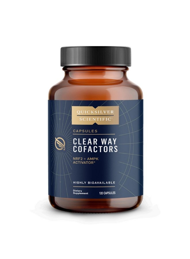 Quicksilver Scientific Clear Way Cofactors - Body Detox Cleanse Support with Vitamin B1, Dandelion Extract, Quercetin & Nattokinase Enzyme - Antioxidant Cleanse to Support Gut Health (120 Capsules) - Image 1
