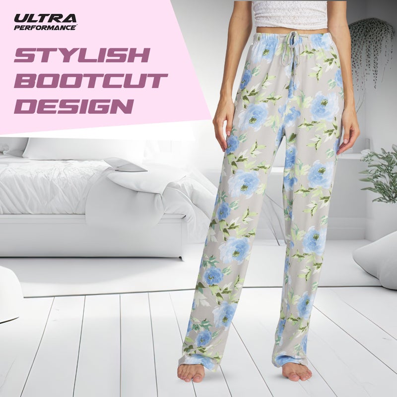 Ultra Performance Womens Pajama PJ Pants 3 Pack Lounge Bottoms Pajamas for Women (Avail in Plus Sizes) - Image 3
