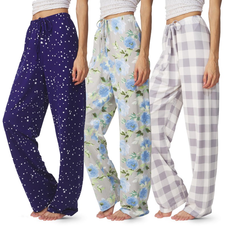 Ultra Performance Womens Pajama PJ Pants 3 Pack Lounge Bottoms Pajamas for Women (Avail in Plus Sizes) - Image 1