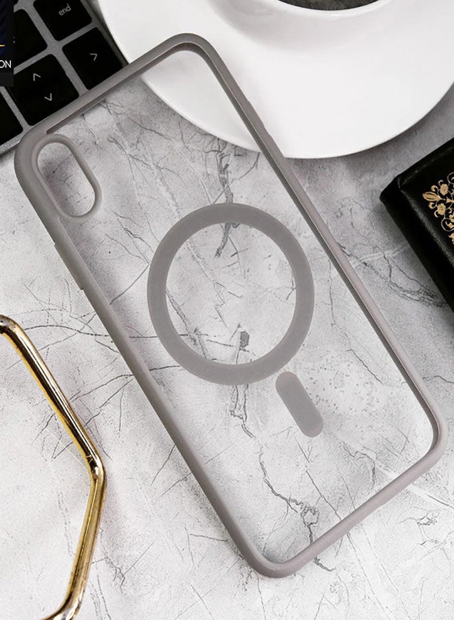 Magsafe Case for iPhone X/XS Magsafe Clear Cover Magnetic Wireless Charging Support, Shockproof Protection, Scratch-Resistant for iPhone X/XS - Natural  Titanium  - Image 2