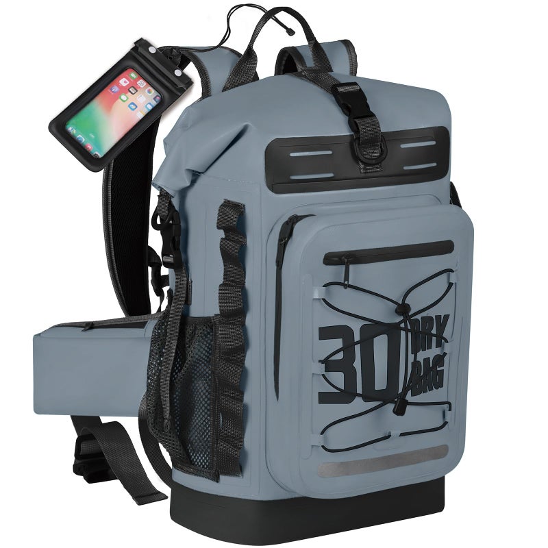 MORXPLOR Dry Bag Waterproof5L10L20L30L40L55L Roll Top Dry Bag Backpack with WaterProof Phone Case for SwimKayak - Image 2