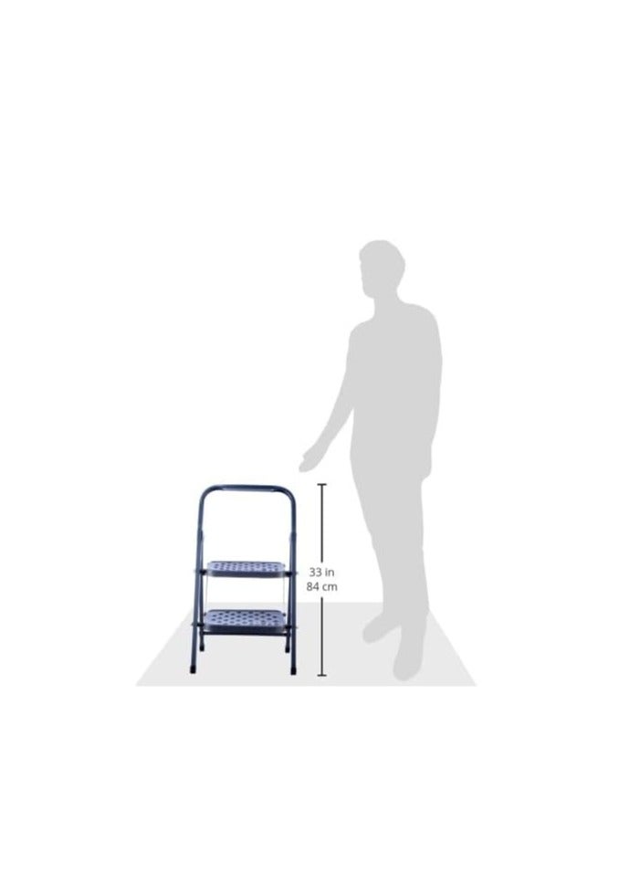 2-Tier Wide Ladder, Dark Grey, Small, Model L-WD-2 - Image 4
