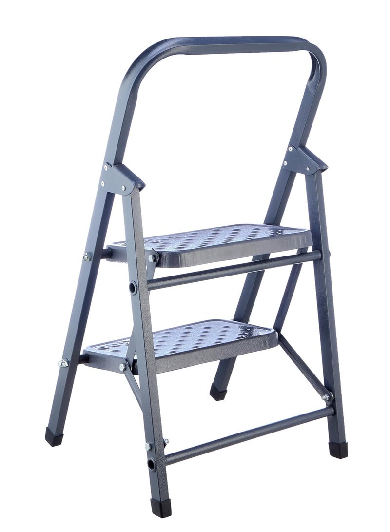 2-Tier Wide Ladder, Dark Grey, Small, Model L-WD-2 - Image 2