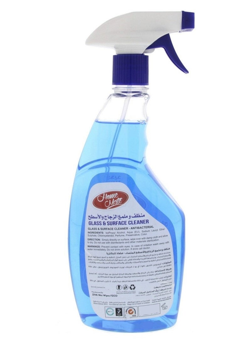 Home Mate Glass And Surface Cleaner Blue 650 ML - Image 2