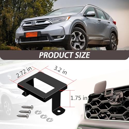 Ciuouient Radar Sensor Protector Cover with Screws Compatible with Honda All CR-V Models from 2017 2018 2019 2020 2021 2022, Which Have the Front Radar Sensor (Black) - Image 3