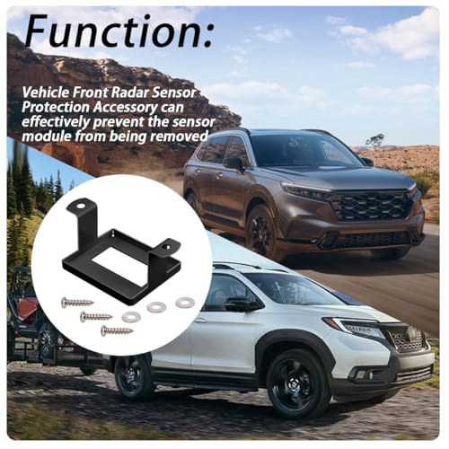 Ciuouient Radar Sensor Protector Cover with Screws Compatible with Honda All CR-V Models from 2017 2018 2019 2020 2021 2022, Which Have the Front Radar Sensor (Black) - Image 4