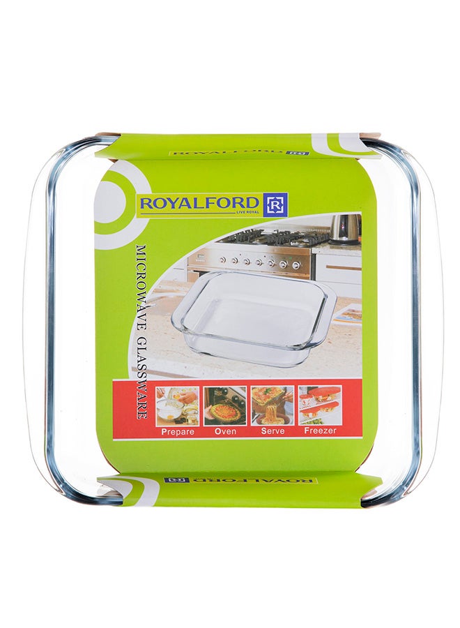 Royalford Glass Baking Dish Clear 1.5Liters - Image 4