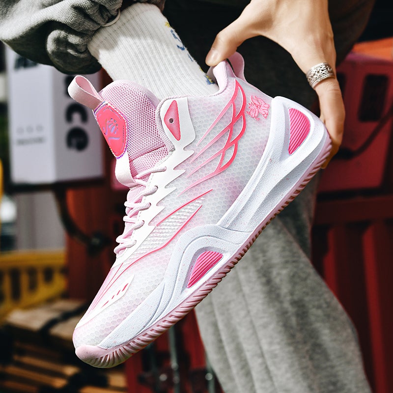 Children'S Mandarin Duck Shoes Men'S Summer Breathable Teen Pink Basketball Shoes Boys Sneaker - Image 3