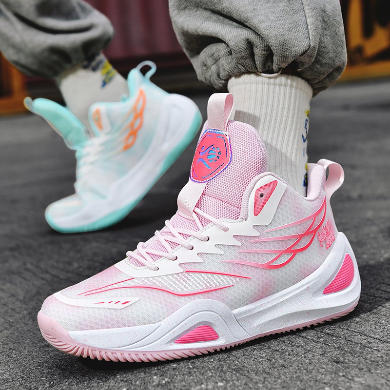 Children'S Mandarin Duck Shoes Men'S Summer Breathable Teen Pink Basketball Shoes Boys Sneaker - Image 4