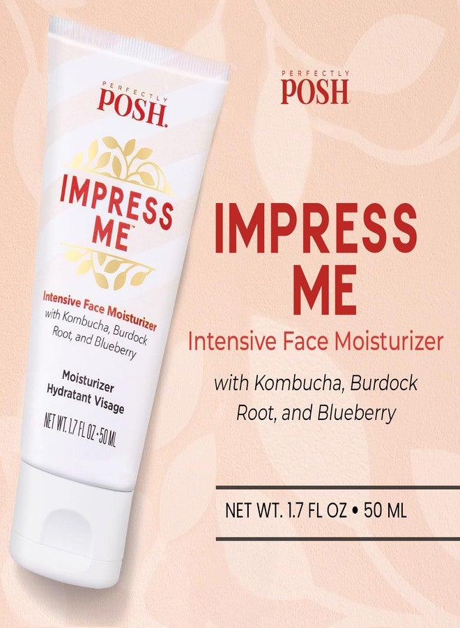 Perfectly Posh - IMPRESS ME Intensive Face Moisturizer with Kombucha, Burdock Root, & Blueberry - Hydrating and Nourishing Formula - 1.7fl oz - Image 3