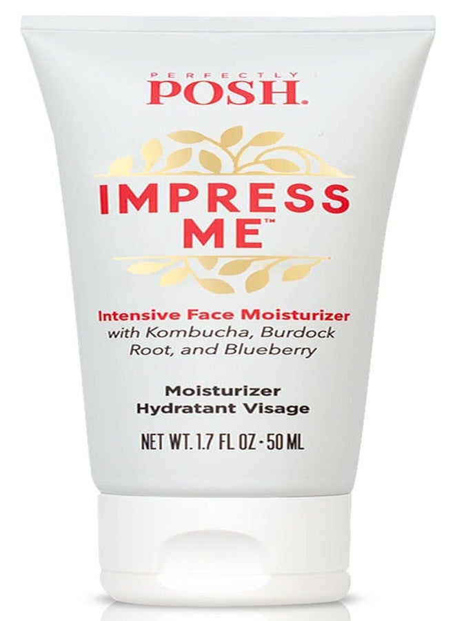 Perfectly Posh - IMPRESS ME Intensive Face Moisturizer with Kombucha, Burdock Root, & Blueberry - Hydrating and Nourishing Formula - 1.7fl oz - Image 1