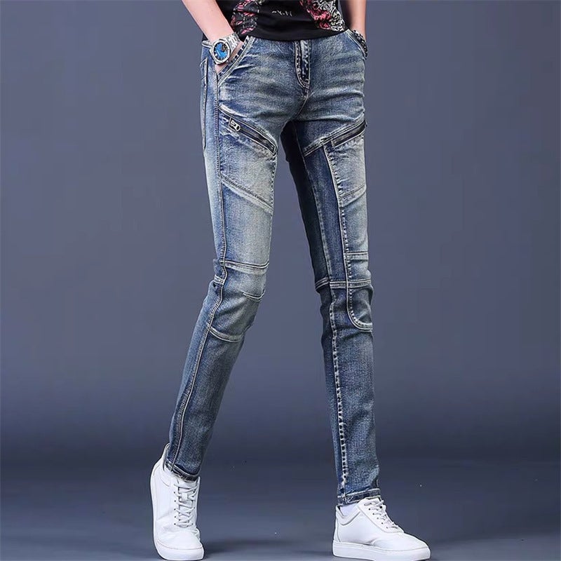 Unisex Classic Denim Jeans Loose Fit Daily Outdoor Wear - Image 3