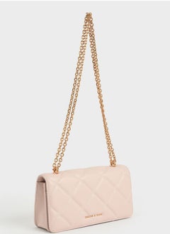 Charles & Keith Paffuto Chain Handle Furry Long Wallet  - Image 3