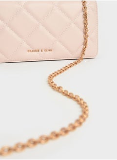 Charles & Keith Paffuto Chain Handle Furry Long Wallet  - Image 4