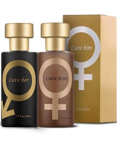 Lure Sowell Golden Lure Pheromone Perfume, Lure Her Perfume for Men, Romantic Pheromone Cologne for Men to Attract Women (For Men and Women)  - Image 1