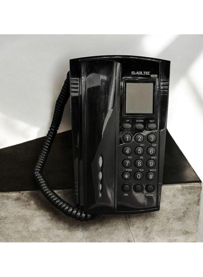 EL-Adl.Tec EL-ADL Tec 10BE Corded Landline Phone - Black - Image 1