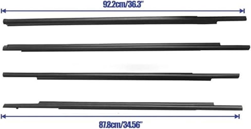 Wivplex Car Window Trim Molding for Mitsubishi Outlander Sport - Image 2