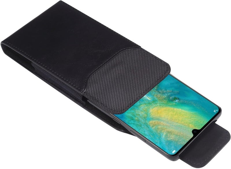 حافظة هاتف جلدية بسيطة مع حامل بطاقات متوافقة مع iPhone 15/14/13/12 Pro Max و15/14 Plus ومتوافقة مع Galaxy S24/S23/S22/S21/S22 Plus حافظة جيب مع مشبك حمل مقاومة للخدوش - Image 4